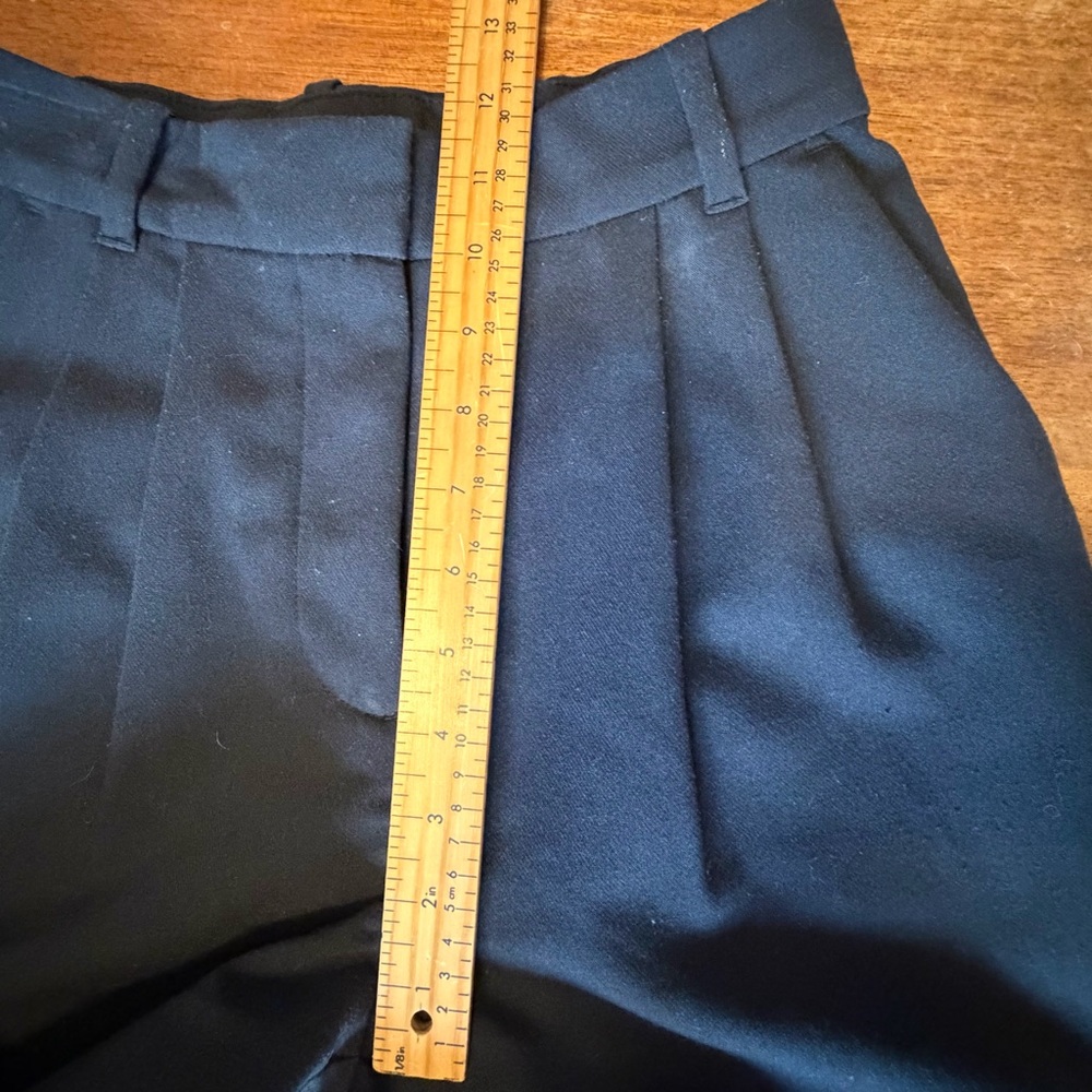 Abercrombie & Fitch Sloane Tailored Wide-Leg Women's Black Trousers Size 24 (00) - Picture 14 of 16